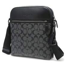 Coach Men's Houston Small Messenger Bag, Outlet Version - Black - View 2