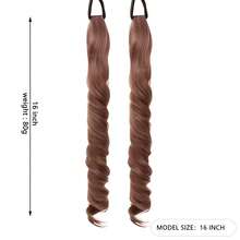 16 Inch Halloween Daily Ponytail Scrunchie & Synthetic Fiber Wig Ponytail - Easy For Daily Wear - Multicolor - View 11