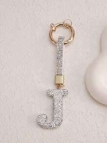 Móc khóa chữ cái pha lê lấp lánh - Mặt dây chuyền hợp kim sáng bóng, phù hợp với túi xách và ba lô - Món quà hoàn hảo cho sinh nhật và các dịp đặc biệt, móc khóa, nhẫn, trang trí túi xách, ba lô, phụ kiện xe hơi, quà tặng cho phụ nữ và bé gái, phụ kiện ví và túi xách, chữ cái A-Z - Bạc - Xem 9