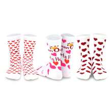 Valentine's Day Socks For Women 3-Pair - Love Cotton Crew Socks - Mother's Day Gift Idea - Women's 9-11 & Men's 10-13 - 如圖689 - 查看 1