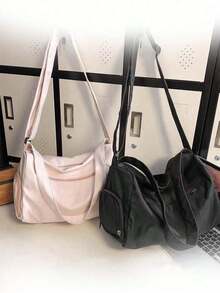 大容量健身包，带独立鞋仓，男女通用户外运动健身包，适合健身、舞蹈、旅行、周末、商务、度假、滑雪等场合。 - 粉色 - 查看 10