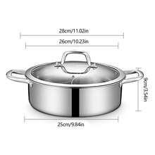 Hot Pot Stainless Steel Hot Spot Chef With 2 Tablespoons Partition And Lid - Default - View 7