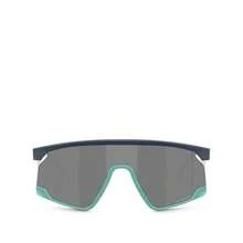 Oakley Bxtr Rectangle Shield Sunglasses, 139mm |  | Women Sunglasses - 黑色 - 查看 2
