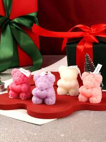 Bougies ours, décorations de Noël, décoration créative pour chambre à coucher, décoration de salon, bougies parfumées pour la Saint-Valentin, idéales pour la décoration de Noël, de fête, de fête, les dîners aux chandelles, la création d'ambiances intérieures, les mariages, la décoration de table et les salles de réception. La Saint-Valentin répond à la fois à un besoin de signification rituelle et de sentiment de sécurité. Cadeaux de Noël.