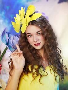 قبعة فاسيناتور بشكل فراشة، تاج فراشة ملكية، إكسسوار رأس لحفلة الشاي أو حفلة هالوين، قبعة صغيرة، أغراض زفاف، إكسسوارات شعر