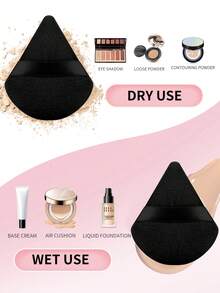 1pc Portable Soft Bristle Powder Blush Brush + 1pc Nylon Powder Puff - Makeup Brushes, Ultra Soft, Suitable For Beginners And Professionals