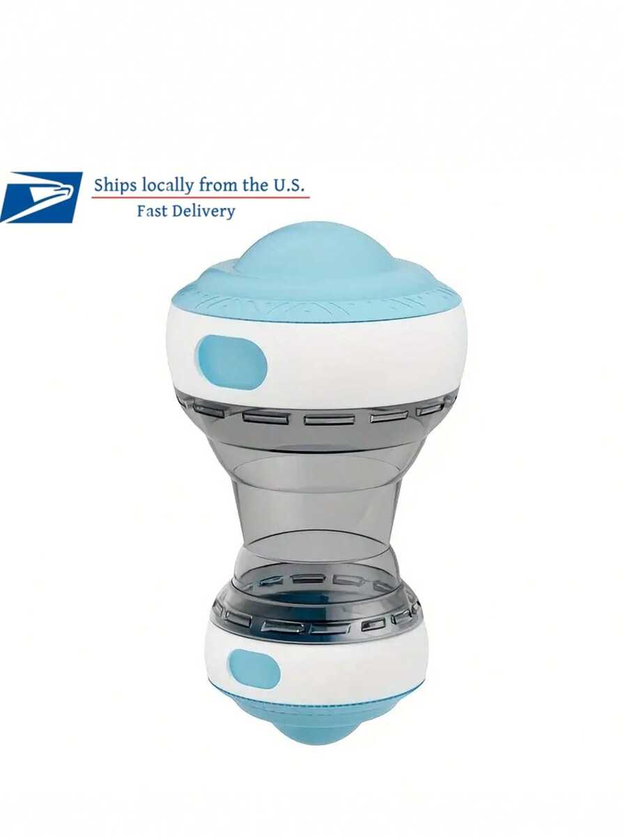 Interactive Dog Treat Dispenser Toy, Large Size Rolling Food Leak Proof Ball, Durable Chew Tooth Healthy Ball, Suitable For All Breeds Slow Feeder Puzzle Pet Toy, Slow Feeding Training Toy, Pet Food Puzzle Toy - 藍色 - 查看 1