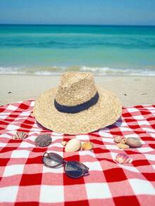 Solid Color, Colorblock Stripe, Multicolor Stripe, Bohemian Casual, Elegant Solid Color, Patchwork Decoration, UV Protection, Handmade Beach Hat, Sun Hat, Patchwork Sun Hat, Suitable For Spring, Summer, Autumn