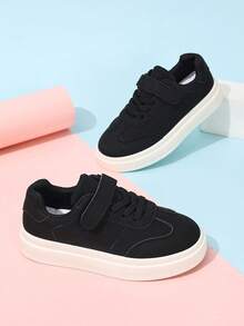 Kids Spring/Autumn Fashion Versatile Skate Shoes Sports Sneakers - Black and White - View 6