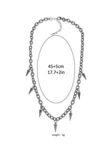 Gargantilla decorada con tachuelas de estilo punk, collar de moda para fiestas, decoración de ropa diaria, joyería a juego y exquisita para regalo de cumpleaños