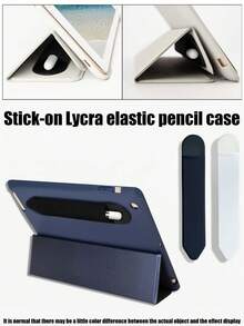 Pen Holder Sticker Compatible With Apple Pencil Pro, Apple Pencil (USB-C), Apple Pencil 1st/2nd Generation, Elastic Pencil Pocket Pouch With Glue Cover, Stylus Case Compatible With Ipad