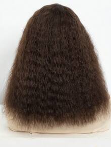 QVR QUEEN VIRGIN REMY QVR Glueless Super Wave Bob Wig Human Hair Pre Cut Transparent Lace Front Wig 14 Inch Deep Wave Bob Lace Wig Bohemian Style - Light Brown - View 3