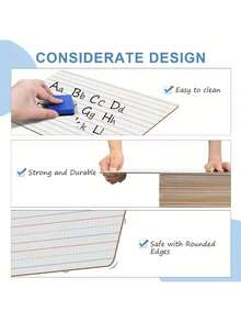 1pc Reusable Music Stave Whiteboard, Double-Sided Music Notation Practice Board, Suitable For Classroom, Learning, Educational Activities, Music Practice, Perfect Gift For Music Beginners - Multicolor - View 9