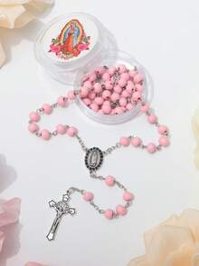 1 mặt dây chuyền thánh giá chuỗi hạt Mân Côi Đức Mẹ Guadalupe, Quà tặng tôn giáo cho Giáng sinh, Lễ Phục sinh, Thích hợp cho cầu nguyện hàng ngày, Thêm sức, Rước lễ, Rửa tội - Kinh Mân Côi Đức Mẹ Guadalupe - Xem 23