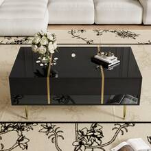 Television Stands & Entertainment Centers - Black + MDF - View 2