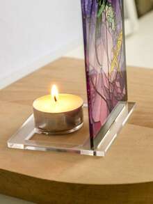 1pc Acrylic 4th Wing Inspired Book Nook - Dragon Library Sign, Gothic Medieval Style Book Organizer, Fantasy Book Lover & Reader Gift (No Candle Included) - Multicolor - View 7