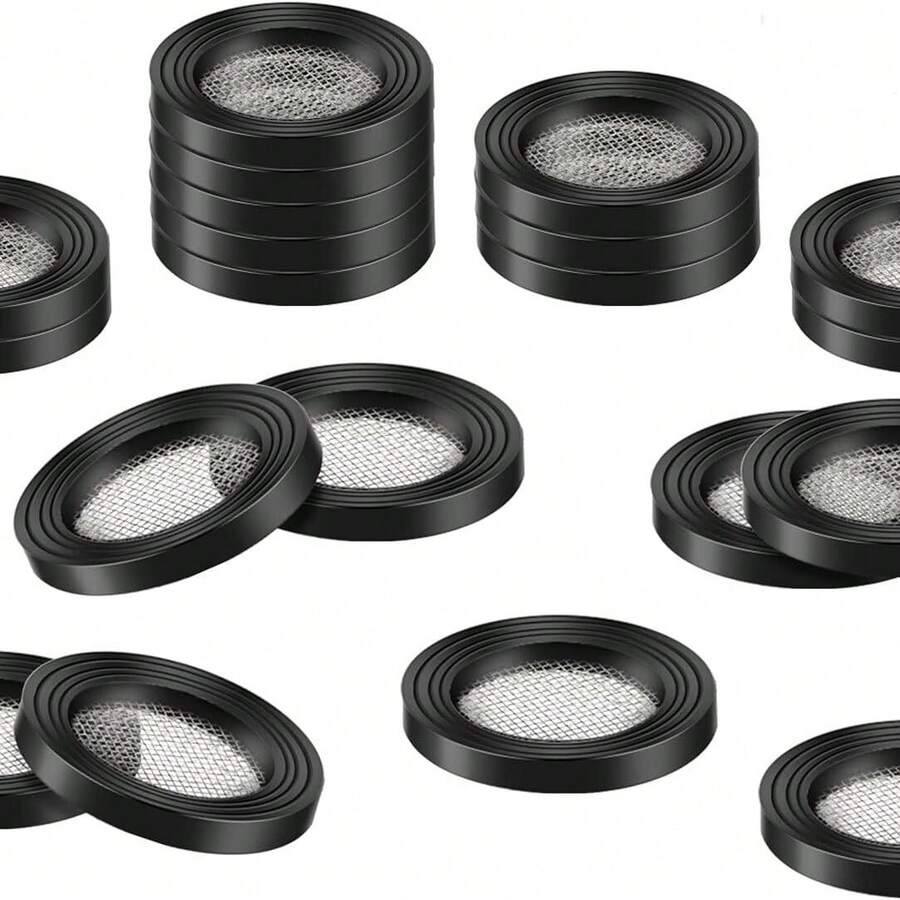 Pack Of 24 19mm Garden Hose Gaskets, Rubber Gaskets And Self-Locking Tabs Keep Grommets Firmly In Place On Garden Hoses And Tap Connectors.