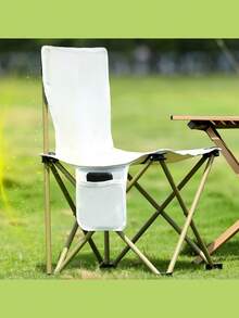 1 ultraleichter, tragbarer, faltbarer Klappstuhl mit Aufbewahrungstasche und Seitentaschen, mit Rückenlehne - für den Innen- und Außenbereich, Edelstahlrahmen, wasserdichter Oxford-Stoff-Sitz, schnelle Montage, perfekt für Camping, Strand, Picknicks, Angeln, Outdoor-Aktivitäten und Wandern, ideal für den Garten, Campingmöbel, tragbarer Sitz, Camping-Sofa