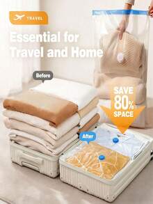 5 buc Sac de vidat convenabil, cu 1 pompă de aspirație, pentru organizator de casă, pilote, haine, îmbrăcăminte, pilote, pături, lenjerie de pat, Set de saci de depozitare în vid, Saci sigilați în vid, Sac de depozitare în vid, Sac de depozitare în vid, Saci de aer impermeabili prin compresie, economisind spațiu pentru călătorii, Organizatori de ambalare acasă