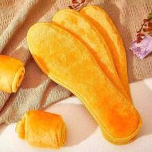 1/3 pares de palmilhas de pelúcia quentes para o inverno, palmilhas de pele grossa e macia, palmilhas acolchoadas de algodão anti-odor e absorventes de choque para homens e mulheres