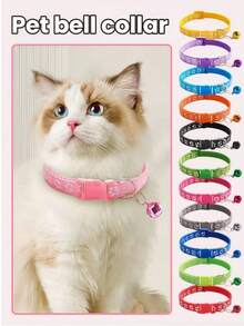 Anillo de cuello universal para perros, gatos, gatos, perros pequeños y medianos, correa de tracción ajustable para mascotas, anillo de cuello, anillo de cuello con campana