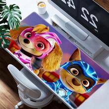 1pc  Cartoon Characters Printed XXL Mousepad, Multi-Functional Desk Mat For Gaming, Office, And PC, Soft Rubber Material With Non- Base, Smooth Surface, Perfect Gifts For Kids,  Fans, Family And Friends, Mouse Pads For Desk