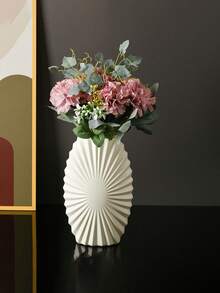 1 قطعة إناء بلاستيكي بمظهر السيراميك، تصميم مانع للانزلاق قوي ومتين، إناء فاخر مثالي كهدية لعيد الميلاد والهالوين وعيد الشكر والفصح، مناسب لديكور غرفة المعيشة والنوم والحديقة ومكتب العمل، متوفر ب- 3 خيارات لون