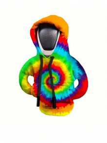 1Pc Vibrant Tie-Dye Gear Shift Hoodie Cover - Suitable For Car Interior, Colorful Car Accessories & Decoration. Made Of Soft Polyester Fabric, It's A Stylish And Practical Car Gadget. Simply Slip It Over The Gear Shift During Installation, No Tools Required, For Easy Operation.