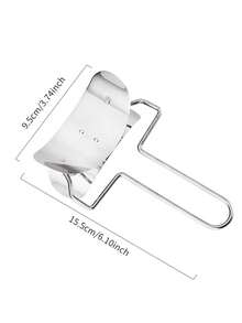 1 pieza Cortador de masa circular de acero inoxidable, rodillo moldeador de masa para hacer empanadillas, raviolis y pasteles para uso en la cocina del hogar
