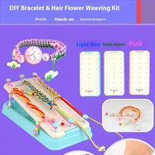 Complete DIY Craft Kit For Bracelets And Necklaces - Vibrant Handmade Jewelry Making Set With Pink/Green/Yellow Cords, Beads, Charms And Tools - Great For Teens' Creative Projects, Birthdays, Christmas And All Season Gifts, Jewelry Making Beads - Multicolor - View 7