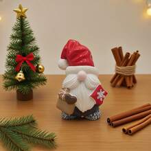 Poupée Gnome Père Noël - Statue de décoration de bureau en résine, ornement de Noël pour la maison, décoration d'étagère de bureau, cadeau recommandé, cadeau de Noël, décoration de vacances, accessoires d'intérieur, cadeau de saison, décoration de chambre kawaii, ornements décoratifs