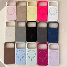 Ốp điện thoại silicon lỏng bóng bẩy sang trọng, tương thích với iPhone 17 Air, 16, 15, 14, 13, 12, 17 Pro Max Plus, kèm nắp mềm từ tính. - Màu tím - Xem 11