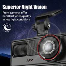 Dash Cam, Wireless WiFi Dashcam, 1080P HD Car Three-Lens Dash Cam, Hidden Mini Dashboard Recorder, 24H Security Monitor, Small Dashboard Camera For Cars - 彩色 - 查看 4
