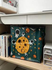 1pc Large Capacity Foldable Storage Bag, 180L/140L/110L Home Storage Bag, Multi-Function Bedding/Clothing/Doll Organizer Bag, Non-Woven Fabric, Waterproof, Dustproof, Suitable For Bedroom, Living Room, Dorm, Hotel