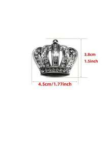 Car Air Vent Decor Metal Crown Rhinestone Decoration, Unisex Car Interior Accessories,Car Accessories,Car Decor,Car Accessories For Women,Car Essentials,Dryer Vent Cleaner.