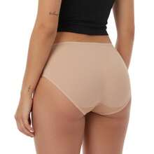 Calcinha Modeladora Enchimento Modela Empina Levanta Aumenta Bumbum Segura Culote Bundex - Bege - Visão 6