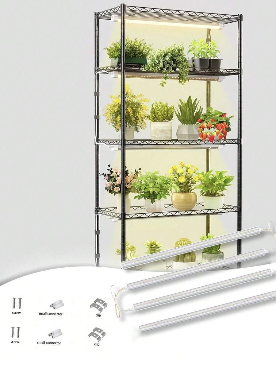 1 Plant Growth Lamp, Full-Spectrum Indoor Plant Cultivation Lamp, Sunlight, Indoor Plant Cultivation, Abundant Light For Plants, Plant Supplementary Lighting