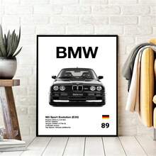1 tấm áp phích xe hơi Đức BMW không khung kiểu dáng thẩm mỹ Bộ siêu xe sang trọng M8 M4 R8 RS6 Tranh vải bố treo tường trang trí nhà để xe Quà tặng - Nhiều màu - Xem 11