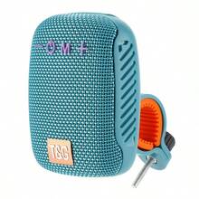 T&G Altavoz portátil con clip T&G TG392, resistente al agua IPX4, graves potentes, adecuado para ciclismo, con salida de audio para tarjeta/USB y excelente calidad de graves para tu disfrute