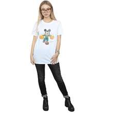 Disney Womens/Ladies  Mickey Mouse Cotton Boyfriend TShirt (White) - White - View 6