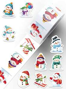 500/2500 Stücke Weihnachtsmann Aufkleber für Kinder Laptops, Wasserflaschen, Handys, Geschenkboxen, Umschläge, Siegeletiketten, Weihnachtsdekoration, Geschenke, Spielzeug