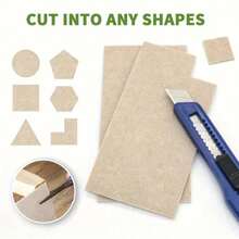 24 قطعة من وسادات الأثاث المصنوعة من الشعر الاصطناعي - واقيات غير انزلاقية لأرجل الكراسي لحماية أرضيات الخشب الصلب والأسطح المعدنية للأثاث والأرضيات - باللون البيج المحايد، متعددة الأحجام