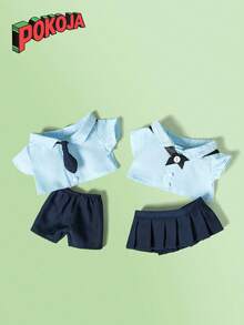 20cm制服连衣裙夏季JK裙套装也适合其他商品的娃娃，只卖衣服，不卖娃娃和鞋子