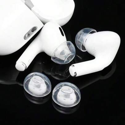 Silicone Ear Tips/Ear Cushions Compatible With AirPods Pro 2, Suitable For Most In-Ear Headphones