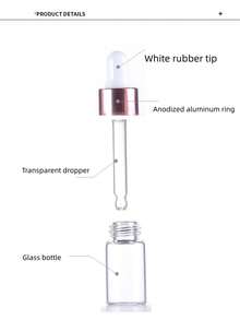 50/30/10/5pcs Set Rose Gold Mini Glass Dropper Bottles, Refillable Transparent Essential Oil Bottles With Dropper, Travel Size Vials, Tincture Bottles With Caps, Suitable For DIY Cosmetics, Perfume, Liquid Samples, Travel, Home Decor, Weddings, Parties, Birthdays, Gifts For Men, Parents, Friends, New Year, Accessories, Fun Gifts, Travel Essentials - Pink - View 3