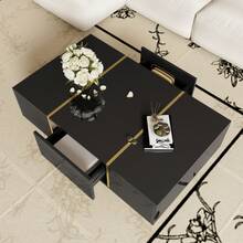 Television Stands & Entertainment Centers - Black + MDF - View 3