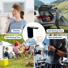 5加仑水瓶泵可折叠喷嘴，自动饮水机Type-C充电便携式电动饮水壶 - 彩色 - 查看 9