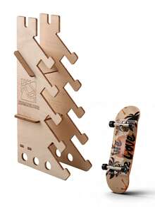 29毫米浅凹指板，带木制展示架，是滑板爱好者的理想礼物