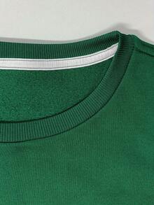 Suéter de Cuello Redondo para Mujer "La Mejor Abuela del Mundo" - Verde Vibrante con Corazones Rojos, Jersey Casual de Otoño y Primavera, Lavable a Máquina, Tejido Cómodo sin Elastizar, Estampado Divertido, Ajuste Relajado - Gris Oscuro - Ver 9