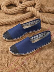 Breathable, Moisture-Wicking, Non-Slip Woven Fisherman Shoes, Linen Shoes, Casual Shoes, Canvas Shoes For Men And Women - Blue - View 14